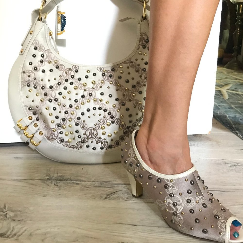 Miss Tina(Knowles) Studded Bootie W/Matching Bag